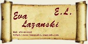Eva Lazanski vizit kartica